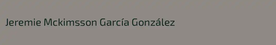 Jeremie Mckimsson García González